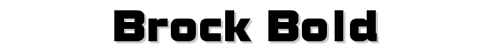 Brock Bold font